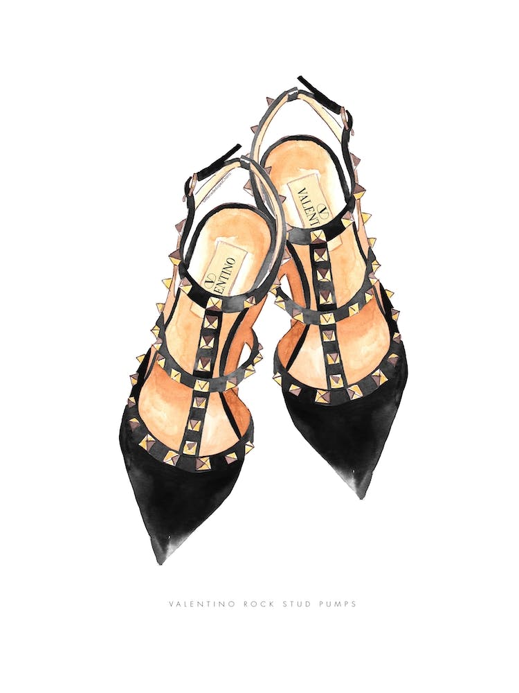 Valentino Studs Black