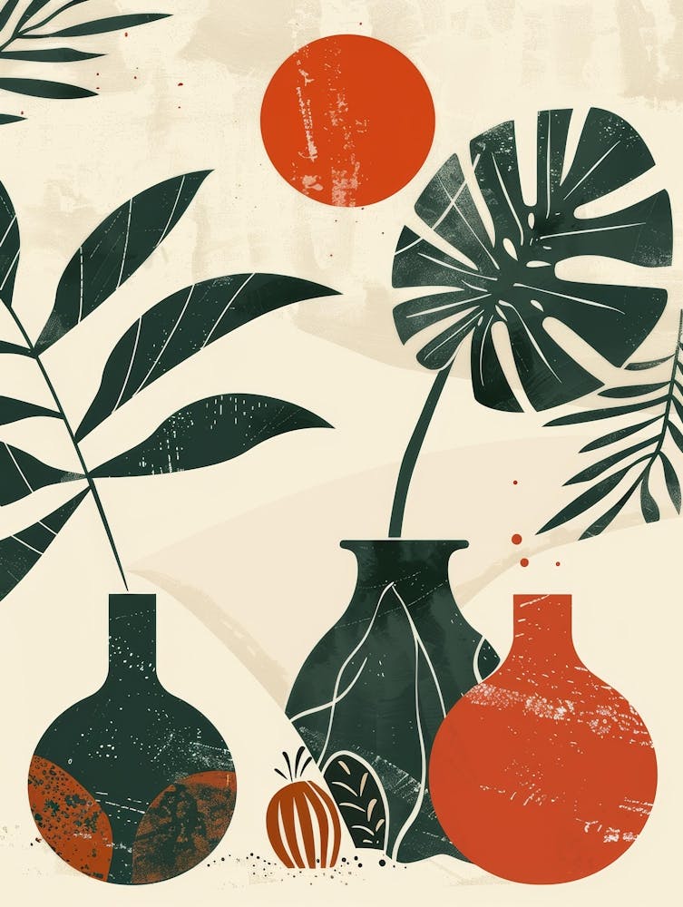 Vases And Plants 3