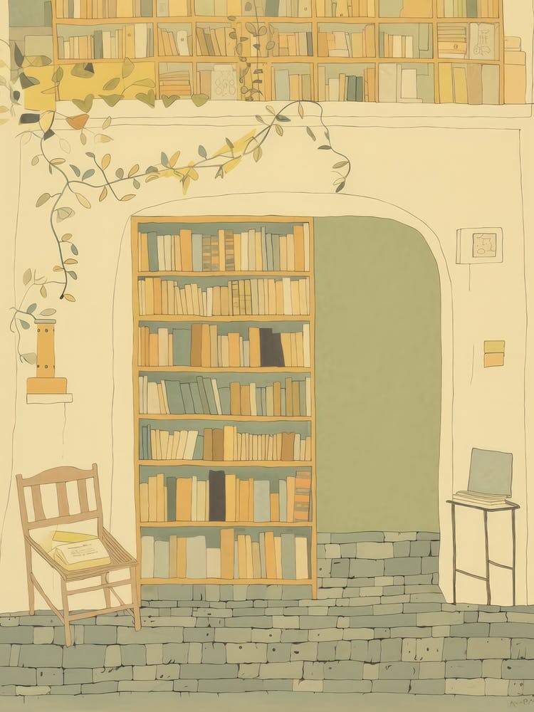 Amalfi Das Bücherparadies Pastellfarben 1