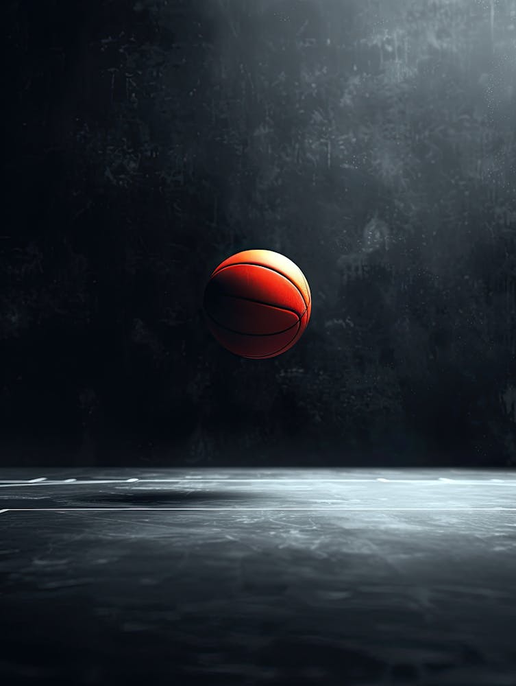 Basketball Ball In The Air