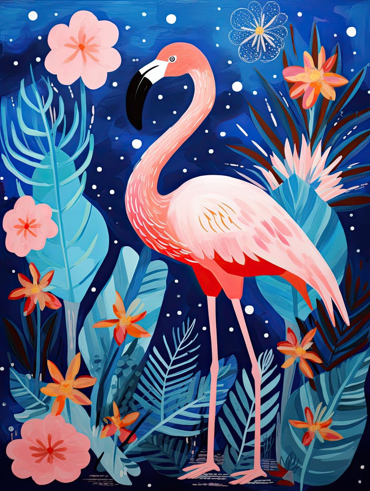 Flamingo, Matisse Inspired