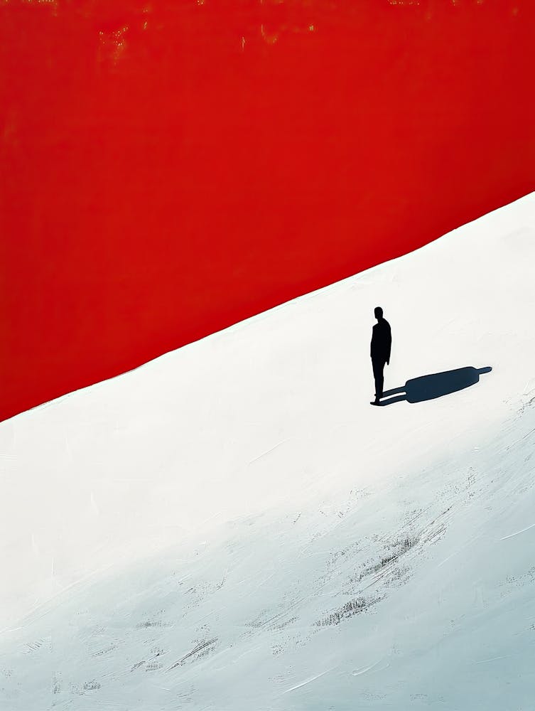 Homme Dans La Neige