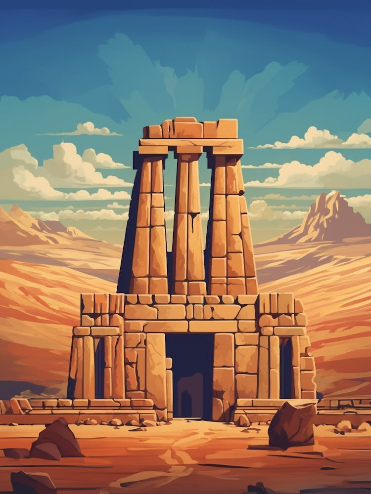 Gobekli Tepe Modern Pixel Art 1