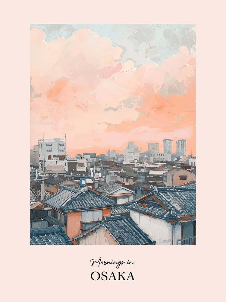 Mornings In Osaka Rooftops Morning Skyline 3