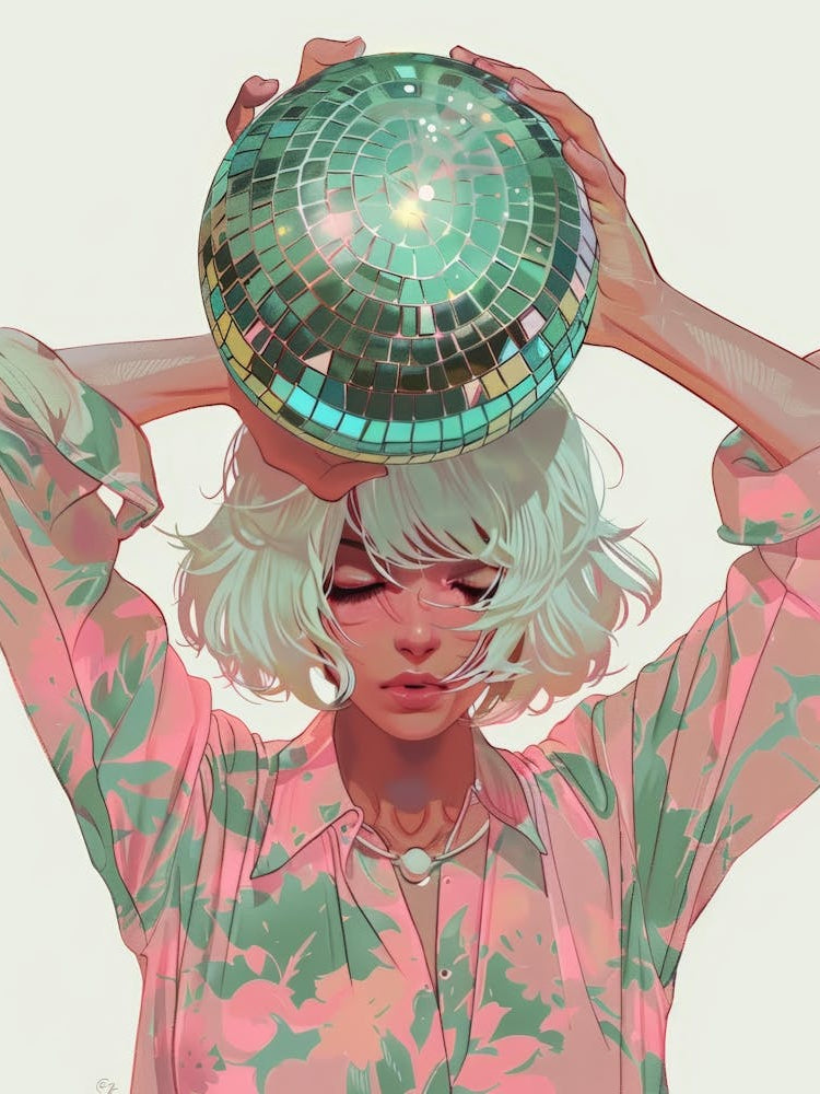 Disco Ball Girl 1