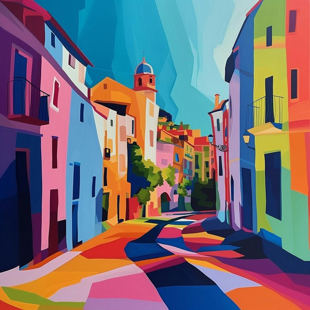 Abstract Travel Collection Madrid Spain 2