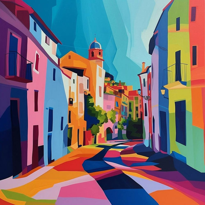 Abstract Travel Collection Madrid Spain 2