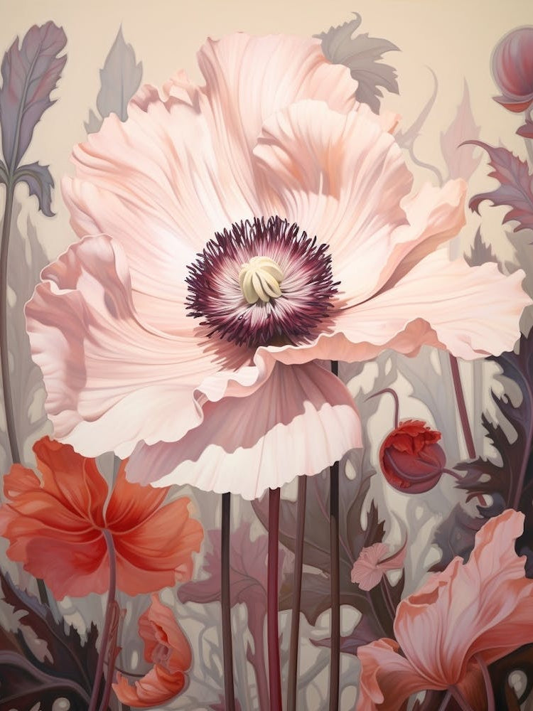 Floral Illustration Poppy 2