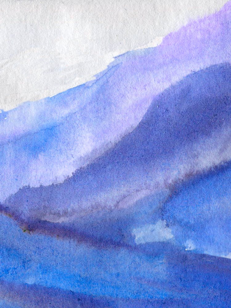 Aquarell von Bergen 9