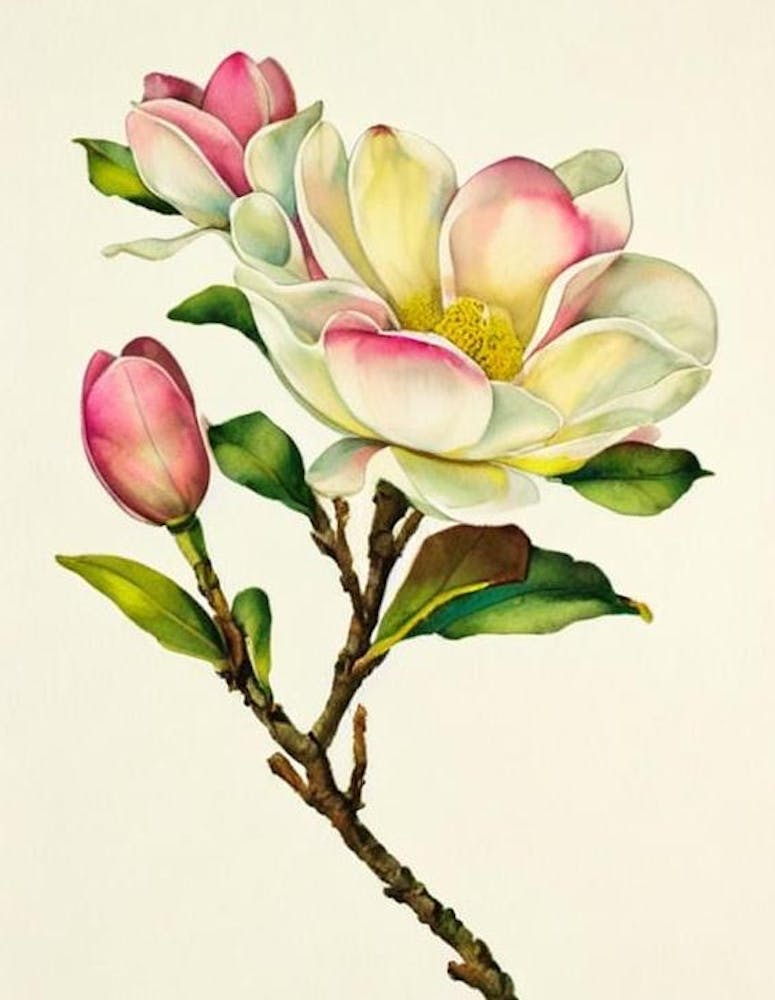 Magnolia Vintage Flowers Flower