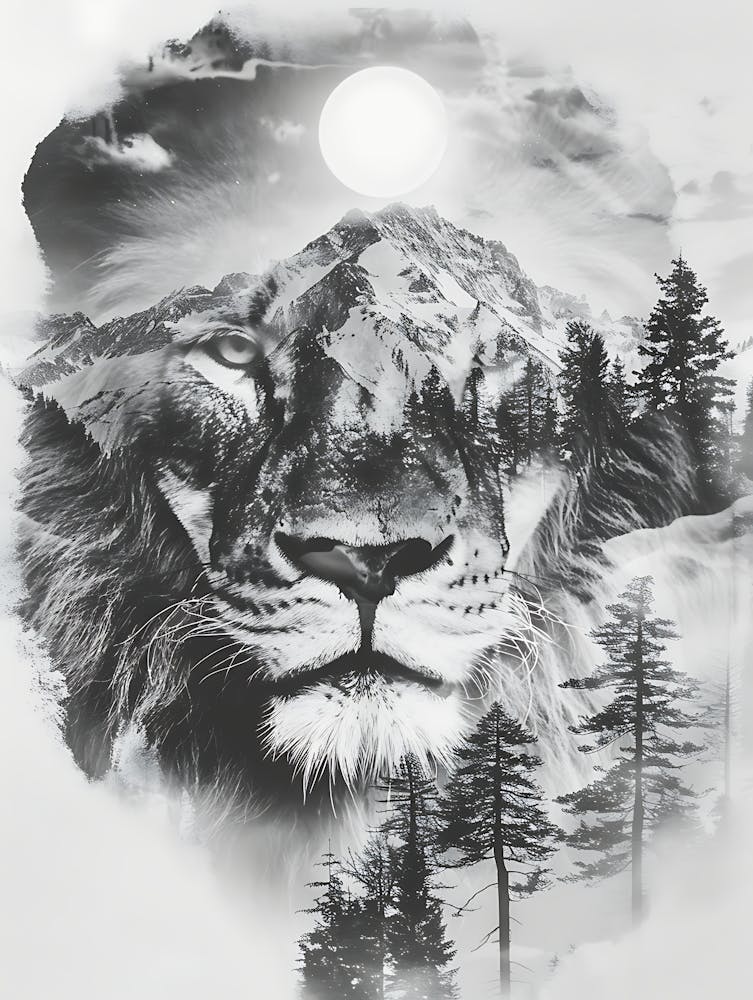 Lion Head Canvas Print