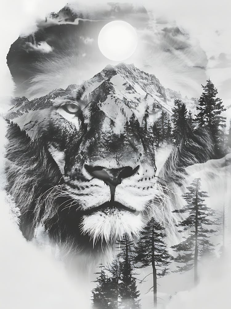 Lion Head Canvas Print