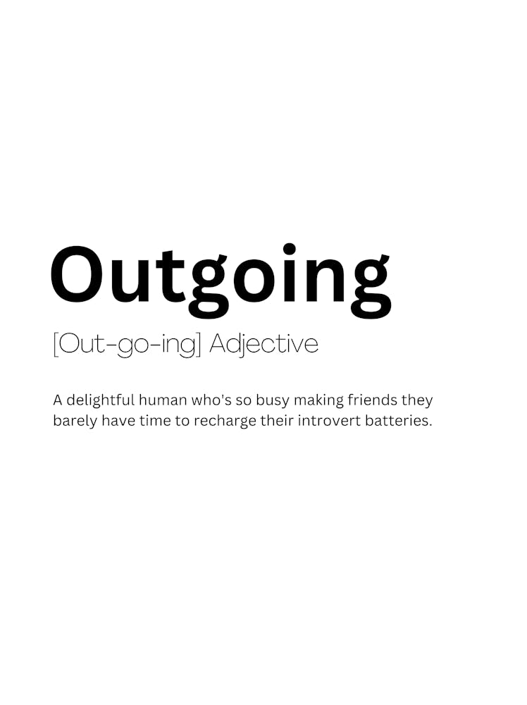 Outgoing Definition Meaning