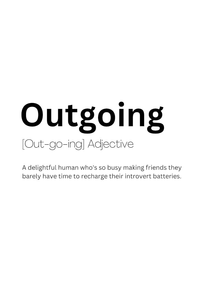 Outgoing Definition Meaning