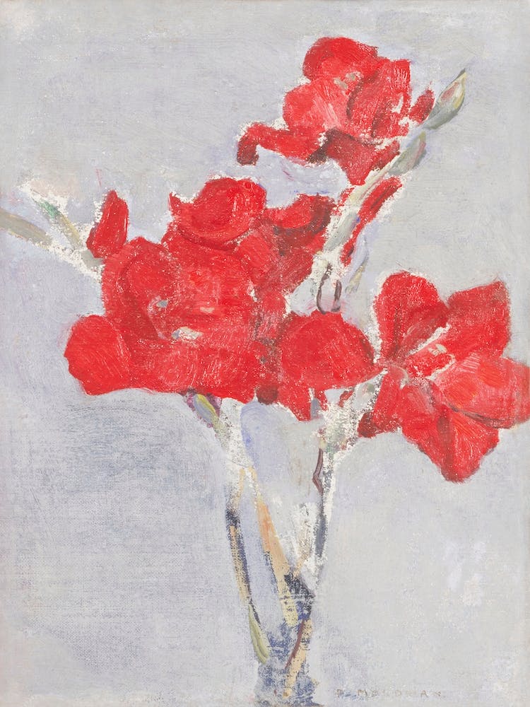 Red Gladioli (1906), Piet Mondrian