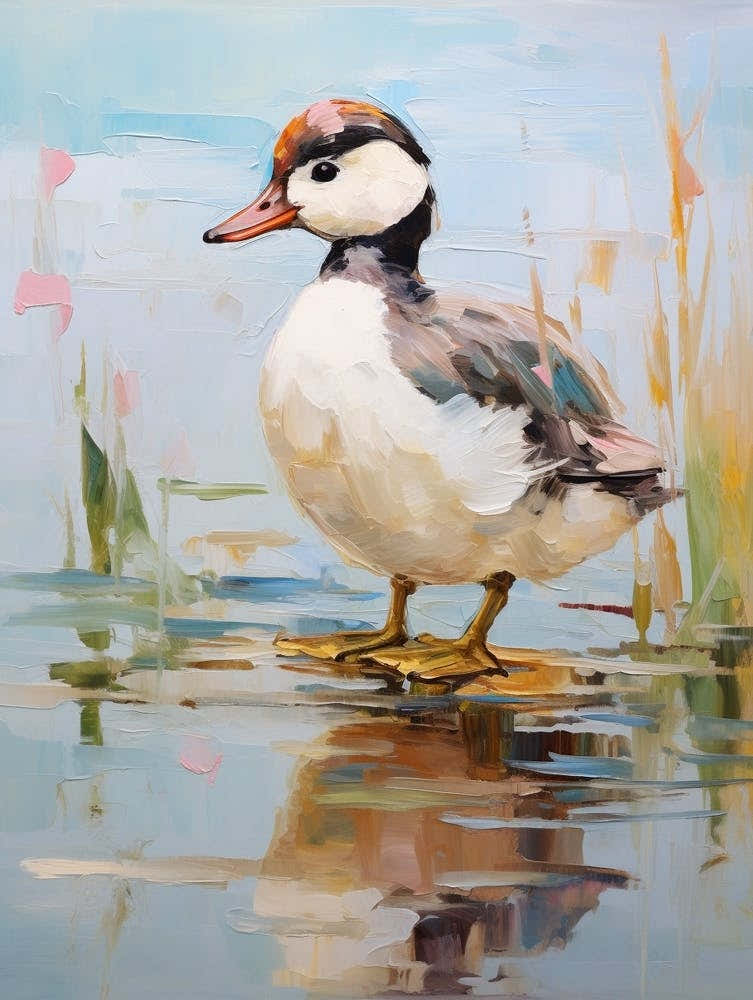 Bird Painting Bufflehead 1
