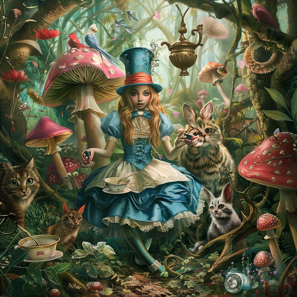 Enchanted Whimsy: A Surreal Journey Through Wonderland Series