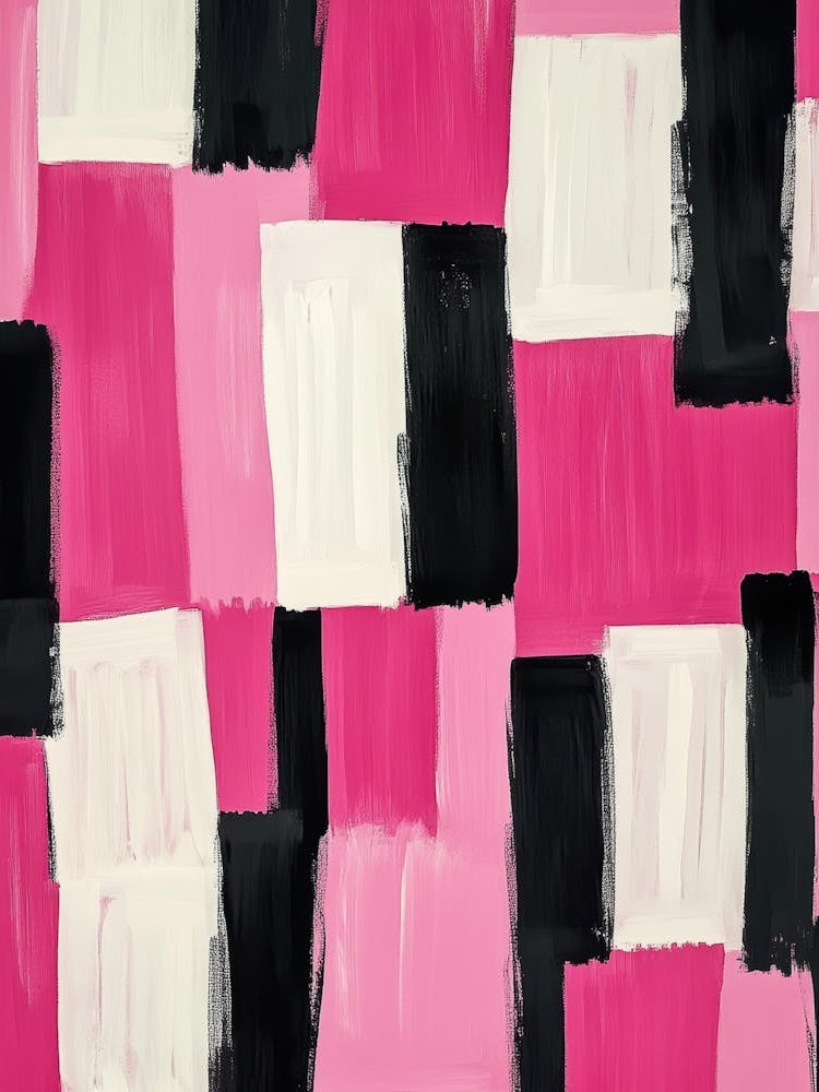 Pink And Black Squares 2