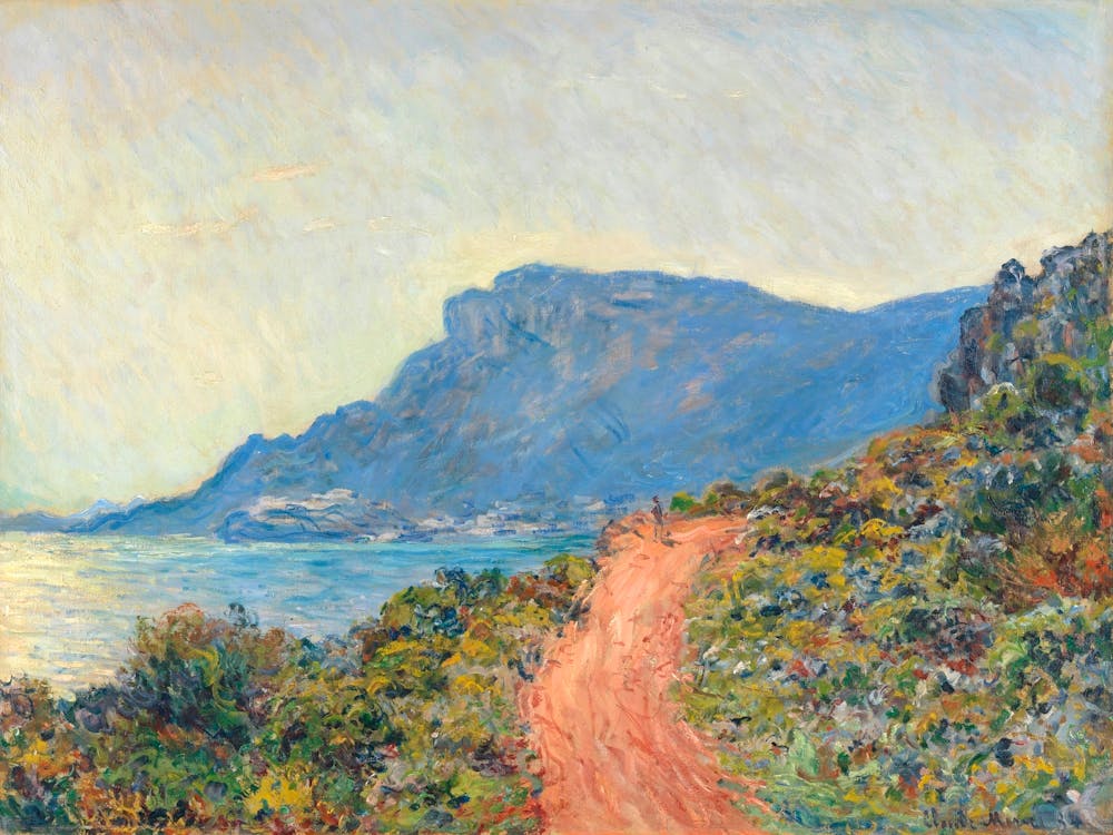 La Corniche Near Monaco (1884), Claude Monet