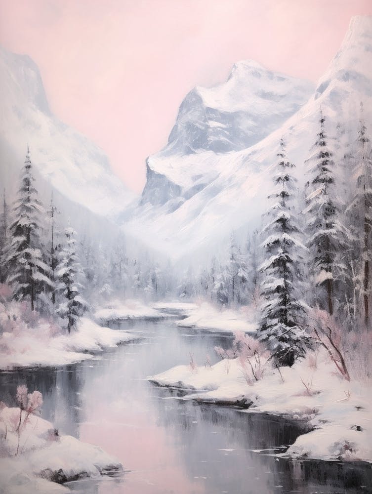 Traumhaftes Wintergemälde Banff Nationalpark Kanada 3