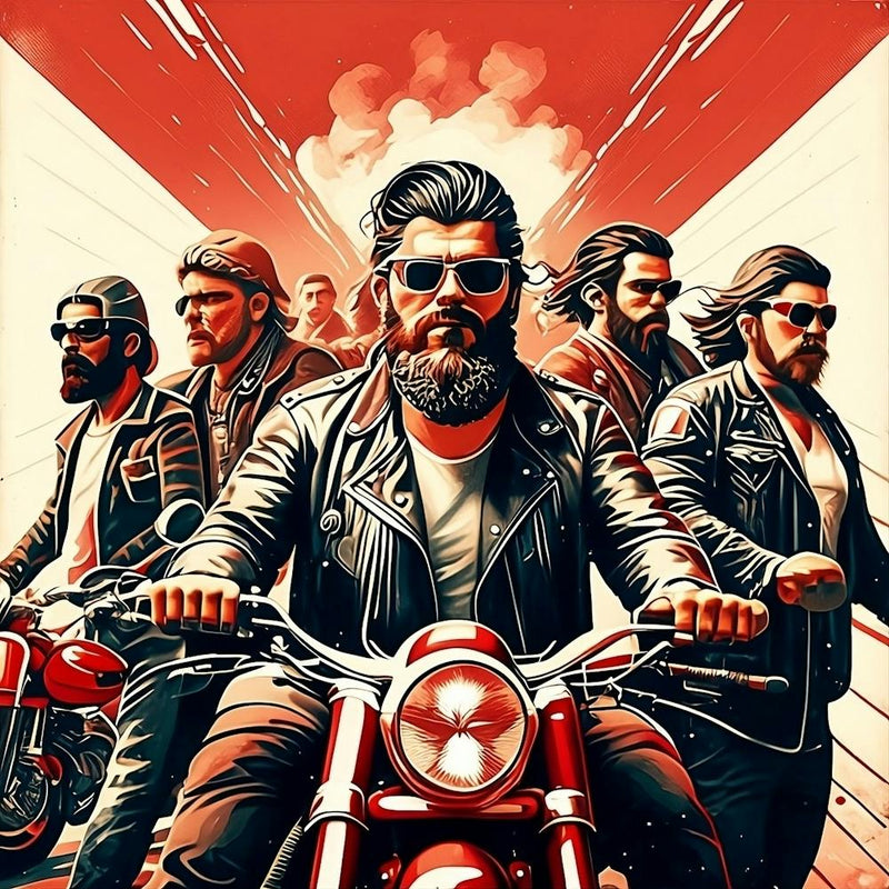 Portrait Of A Modern Biker Gang Transformed