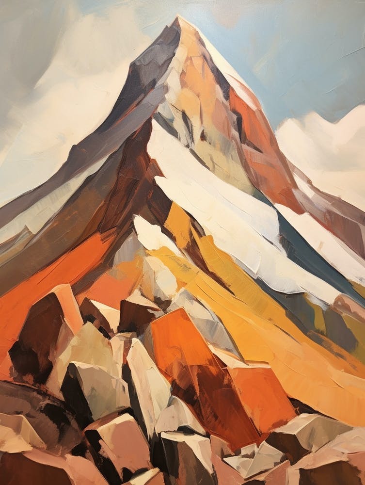 Cerro Mercedario Argentina 1 Mountain Painting