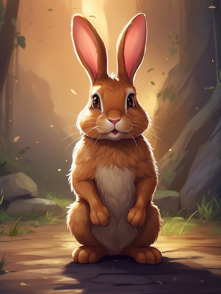 Rabbit In The Forest