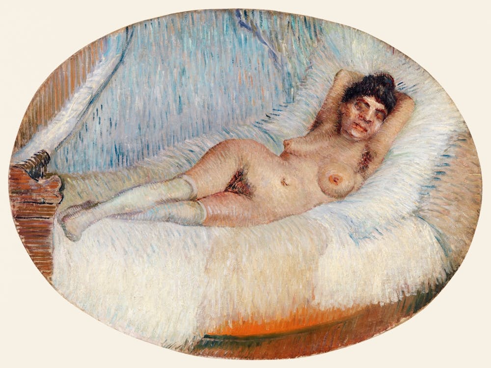 Reclining Nude (Femme Nue Étendue Sur Un Lit) (1887), Vincent Van Gogh