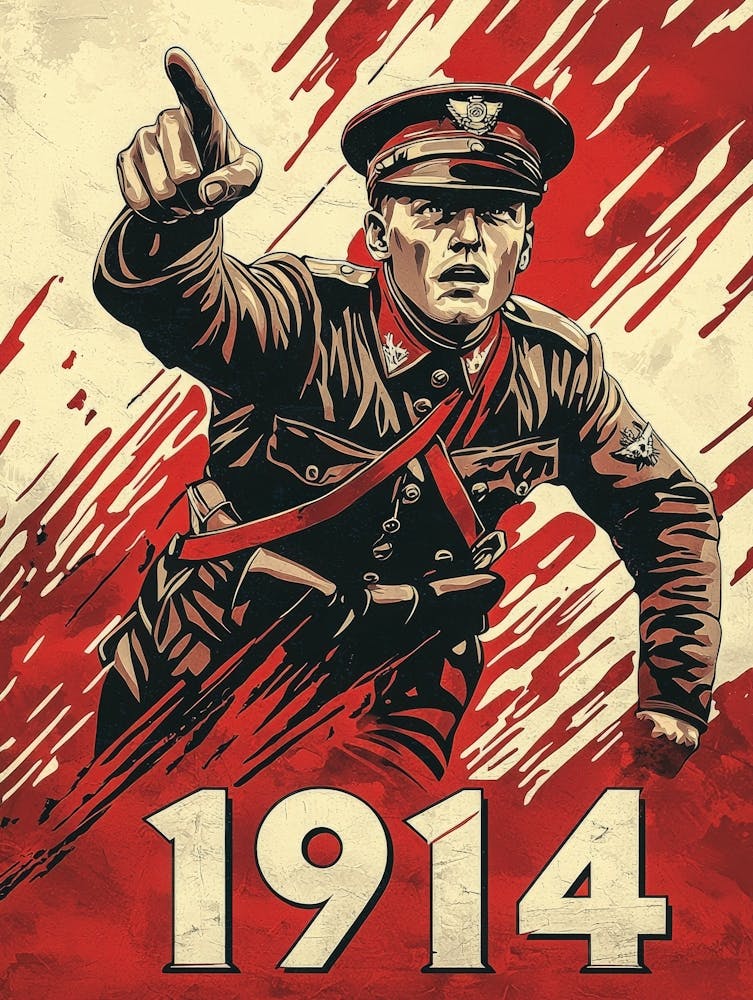 Aihrgdesign A Vintage Recruitment Poster From 1914 Featuring 9