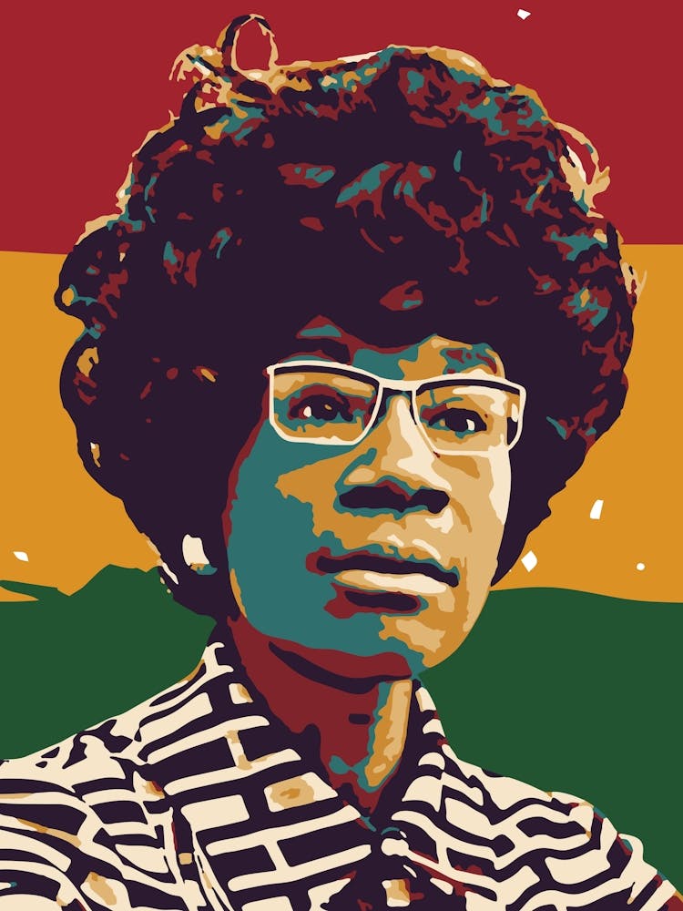 Shirley Chisholm Black Women Activist Legend in Pop Art