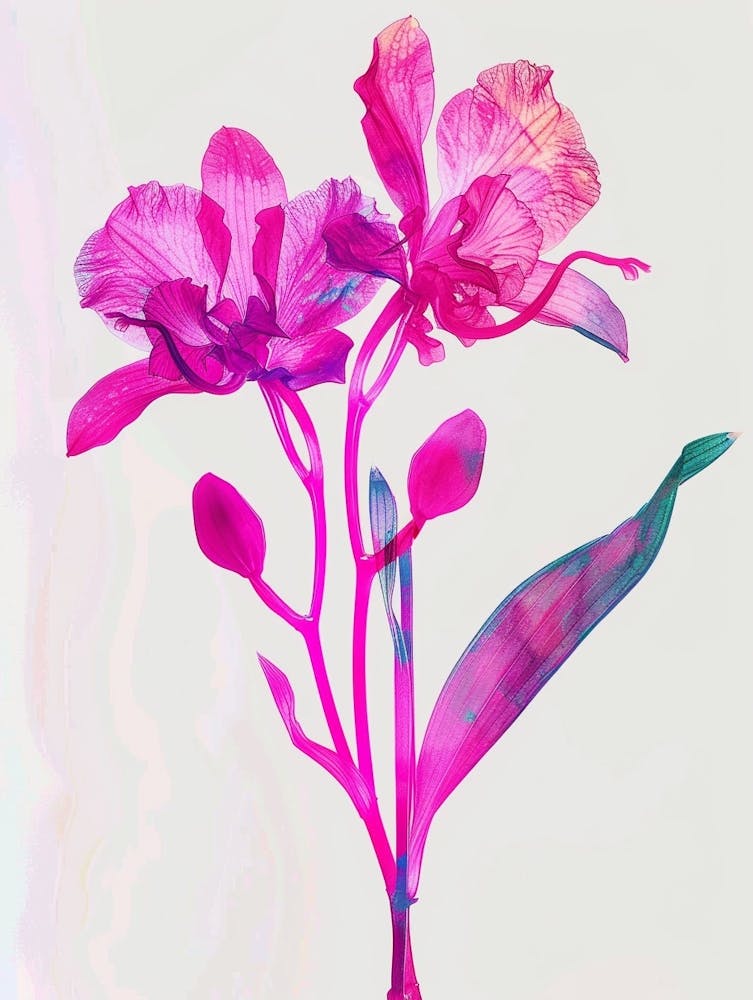 Leuchtend rosa Orchidee 1
