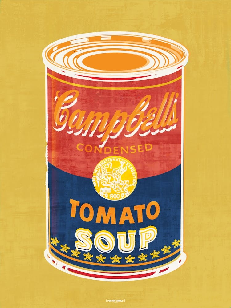 Gold Soup | Warhol Style Soups |Pop Art World 2025