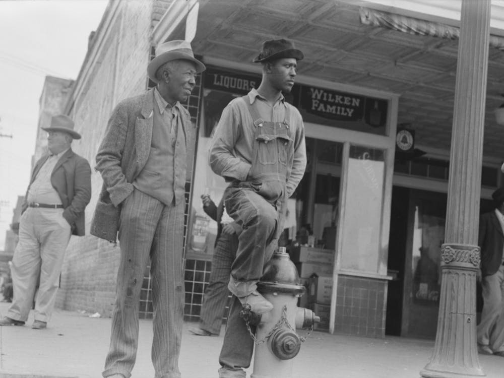 Untitled Photo, Possibly Related To Es On Street Corner, Waco, Texas By Russell Lee