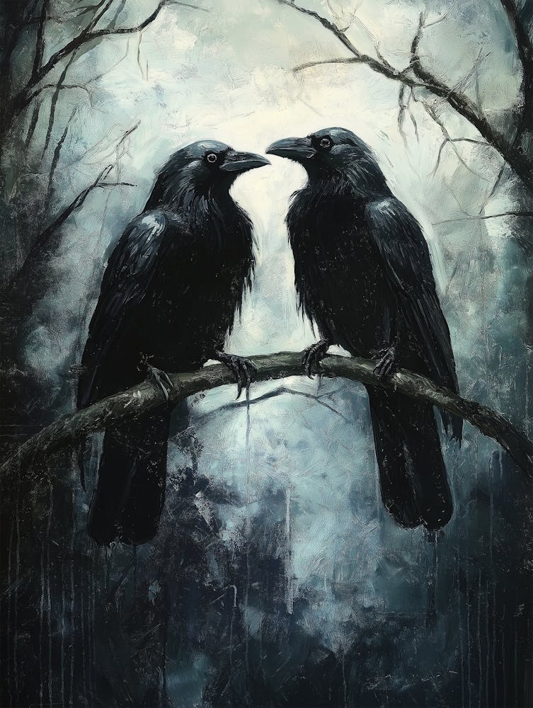Gothic Ravens: A Dark and Mysterious