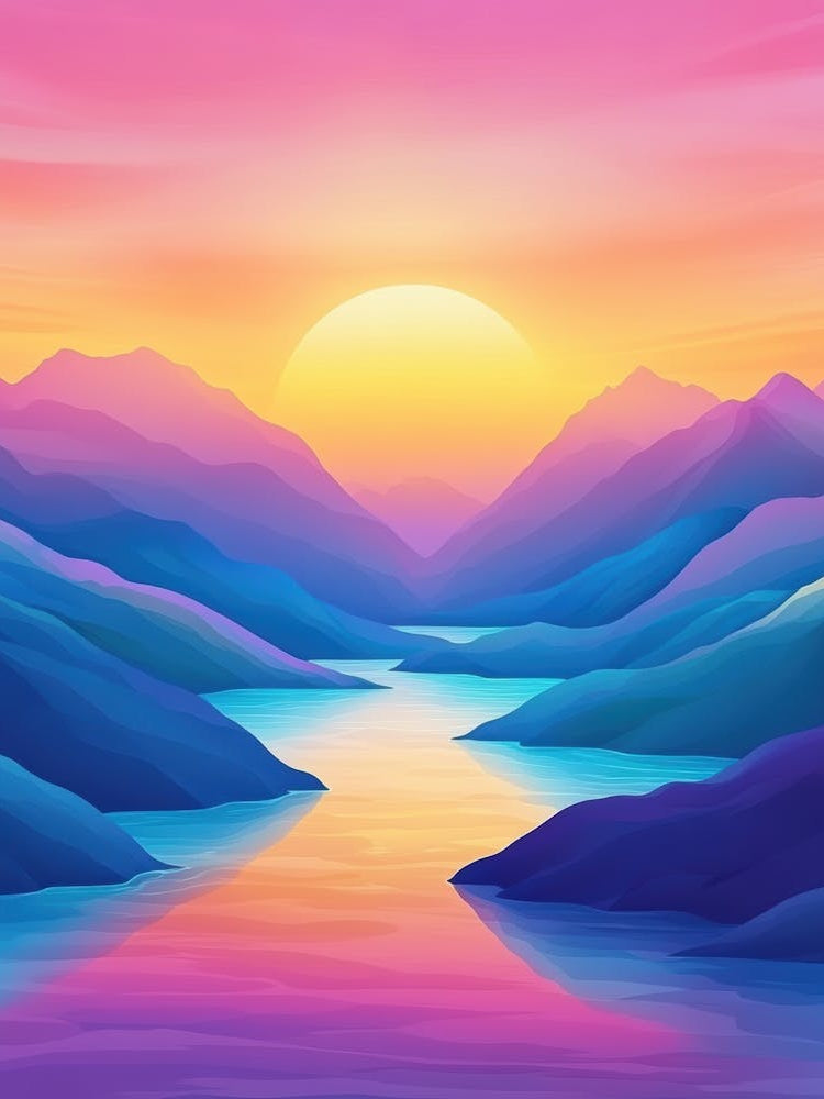 Sunset In The Mountains 11