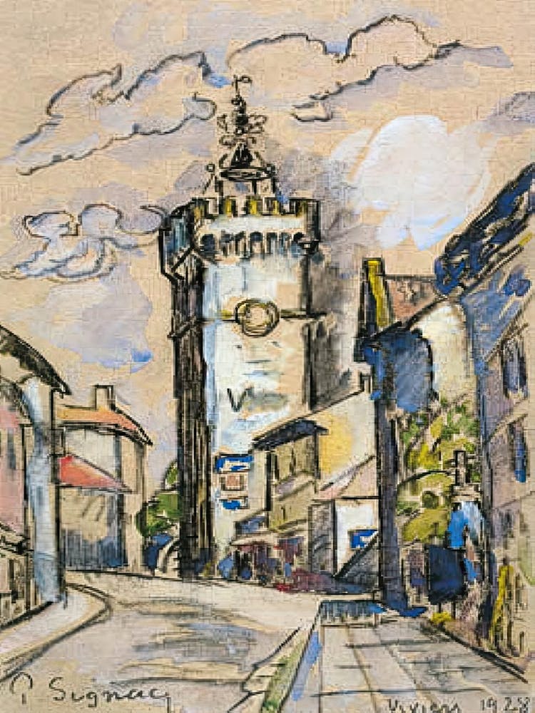 The Bell Tower In Viviers, Paul Signac