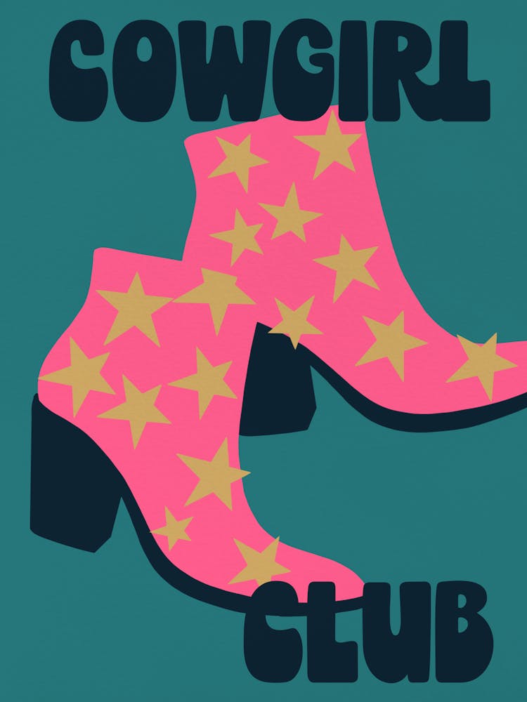Cowgirl Club (blue and pink)