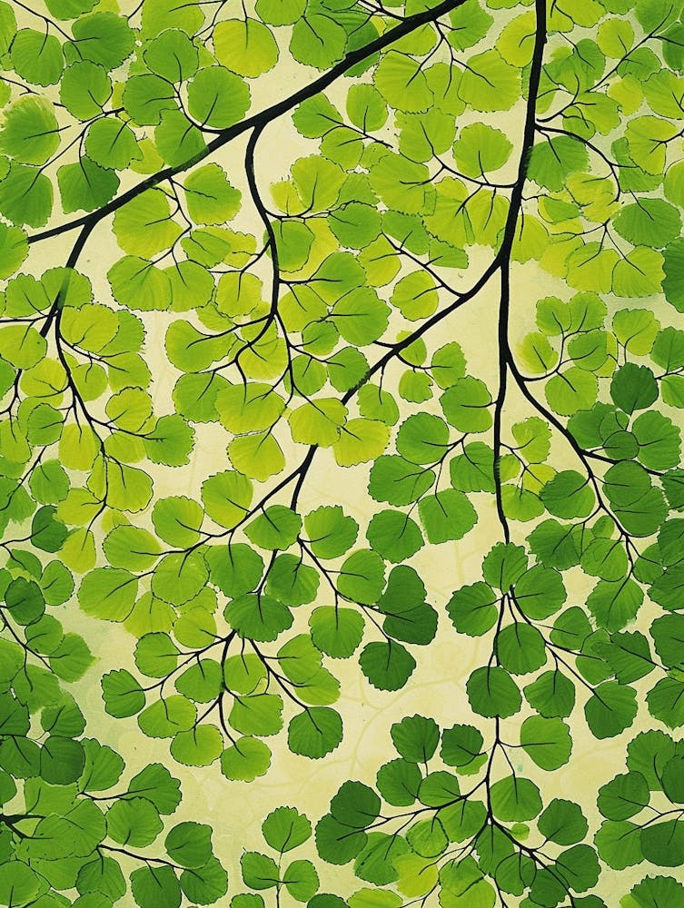 Pattern Poster Southern Maidenhair Fern 4