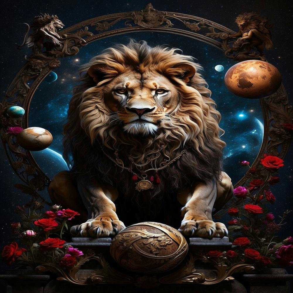 Leonardo Diffusion Xl A Lion Surrounded By Planets And Cosmos 0 (1)