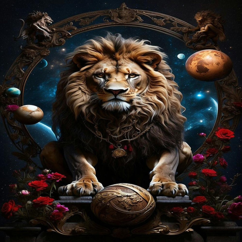 Leonardo Diffusion Xl A Lion Surrounded By Planets And Cosmos 0 (1)