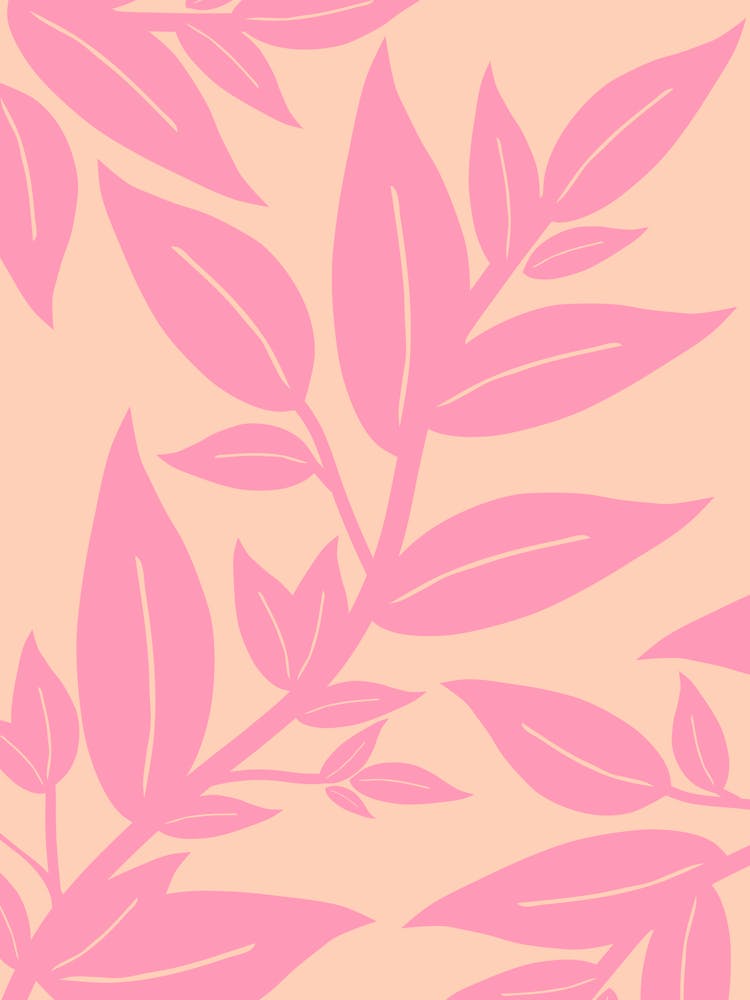Orange And Pink Leaves