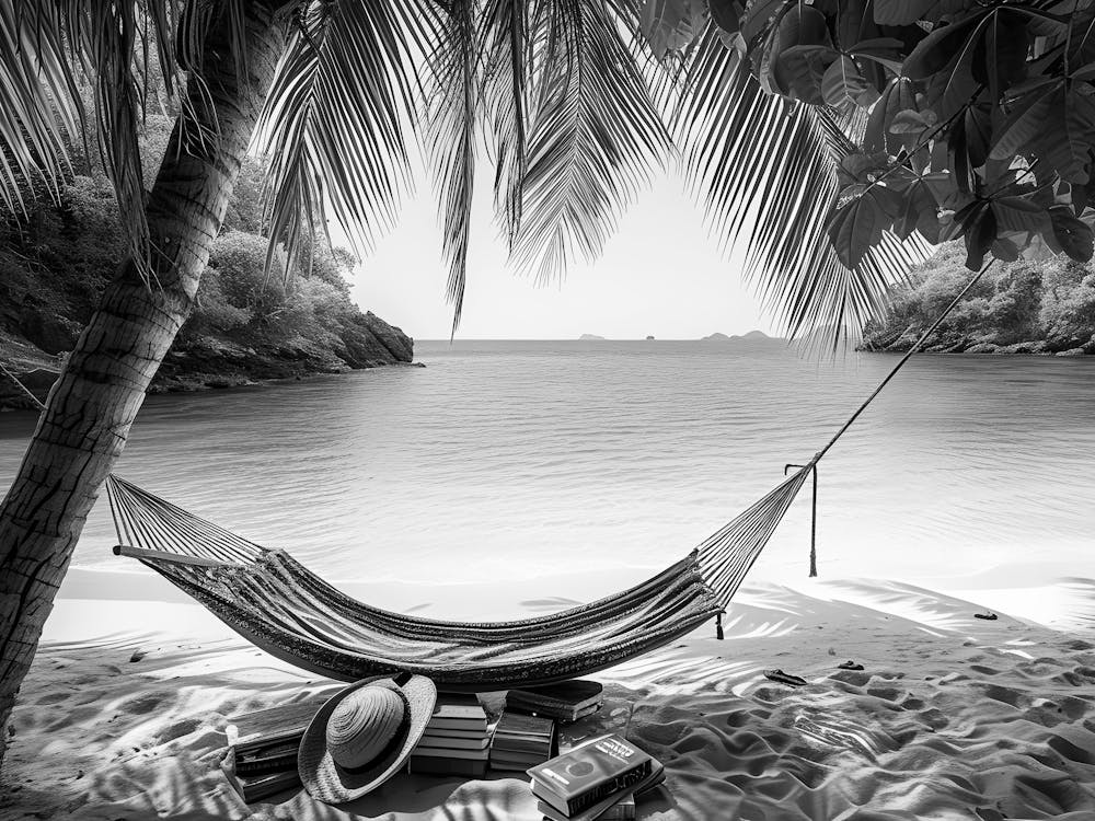 Hammock On The Beach