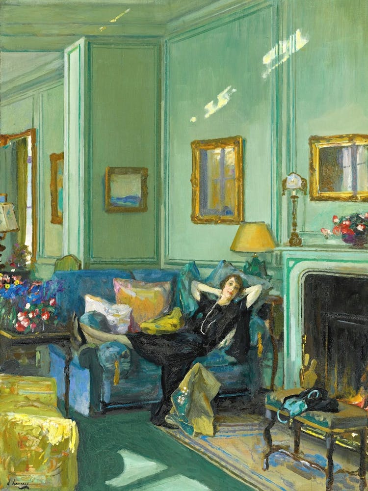 Woman In A Living Room