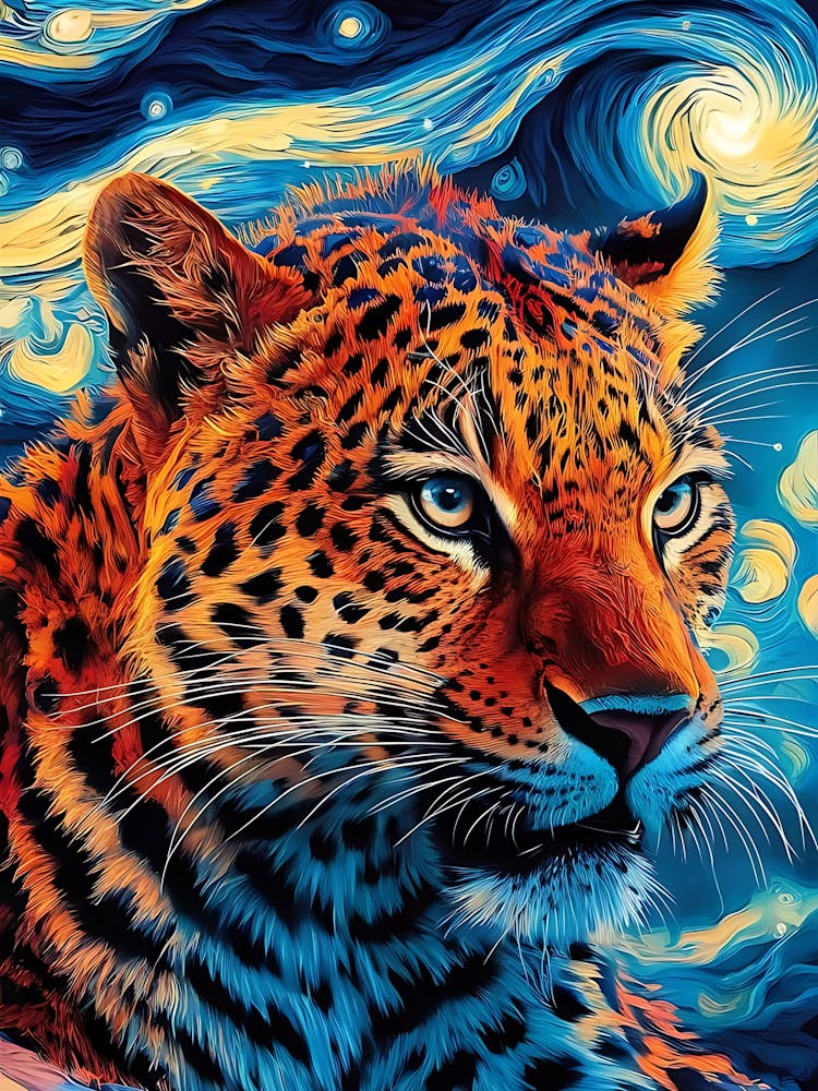 Starry Night Leopard