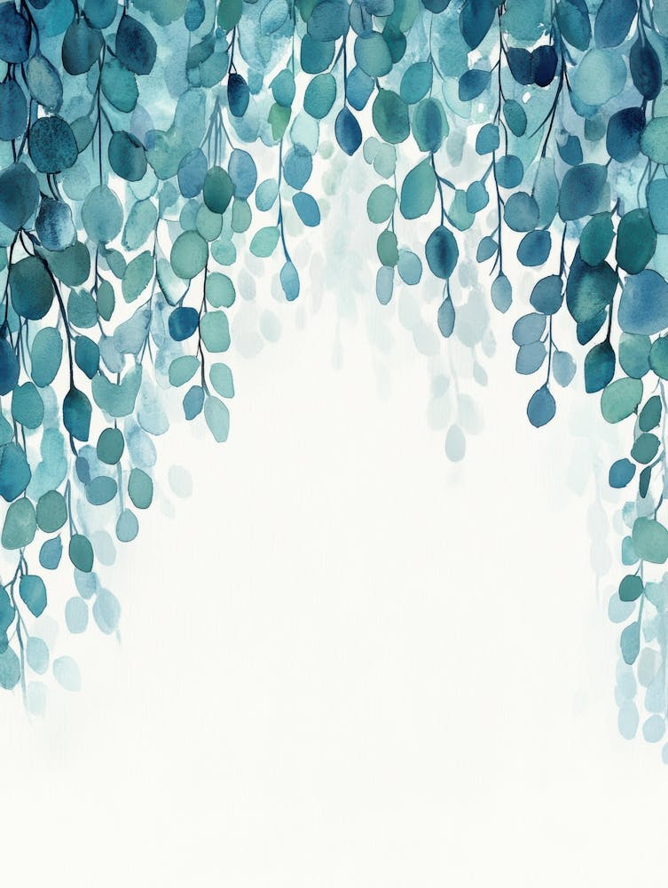 Watercolor Leaves Background 1