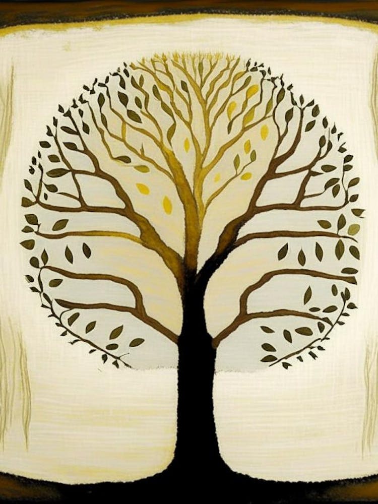 Tree Of Life Symbol 1, Abstract Painting