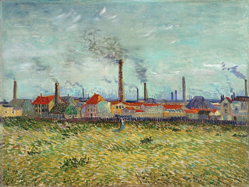 Factories At Clichy (1887), Vincent Van Gogh