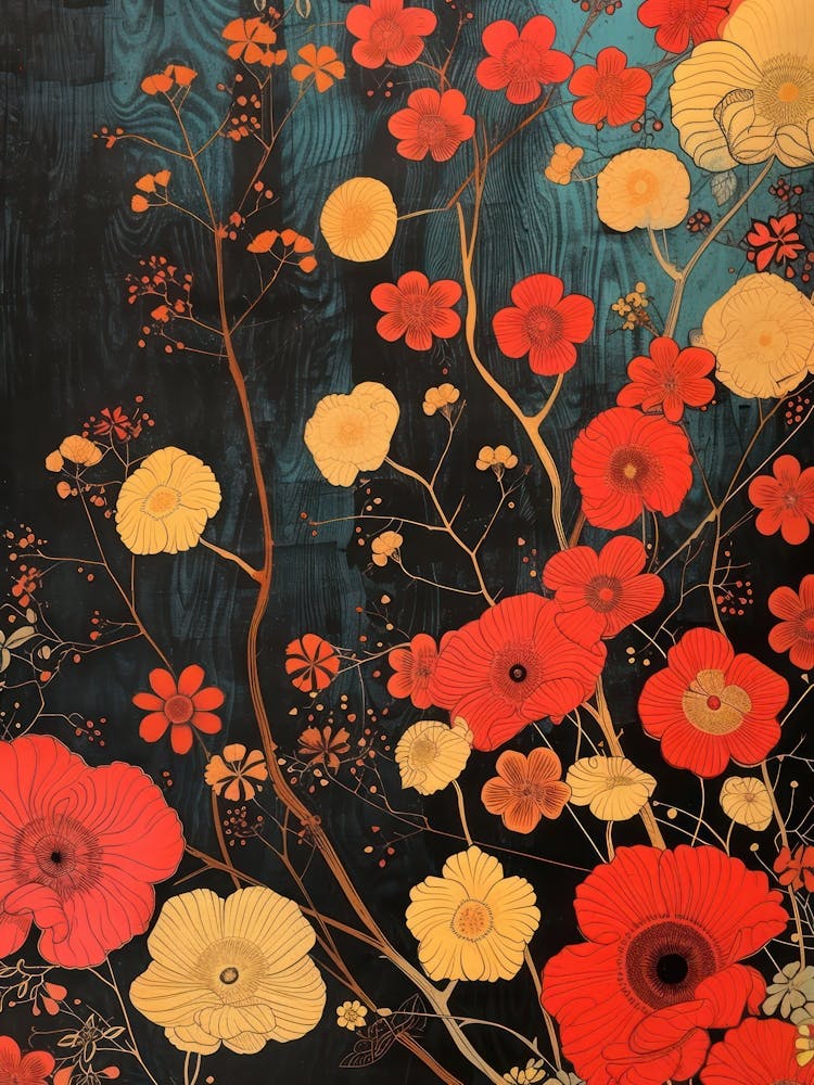 Great Japan Hokusai Japanese Floral 10