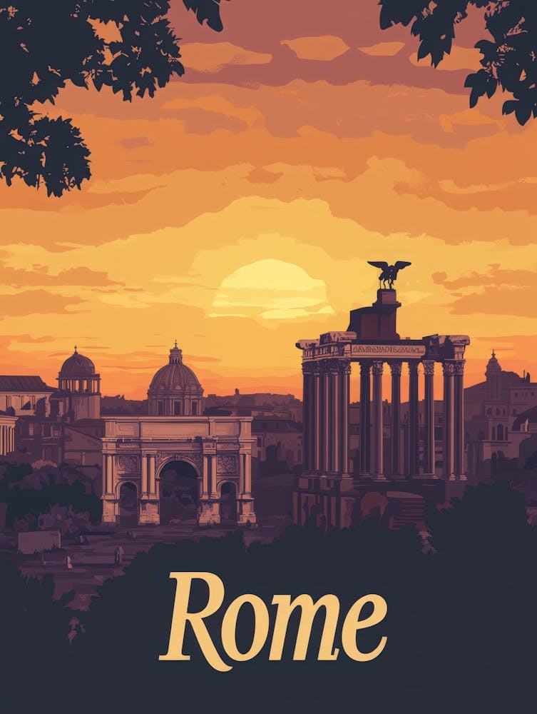 Aihrgdesign A Mid Century Modern Travel Poster For Rome Showi 91fa7ee8 9b81 42f0 855e B9629ea478d4 1