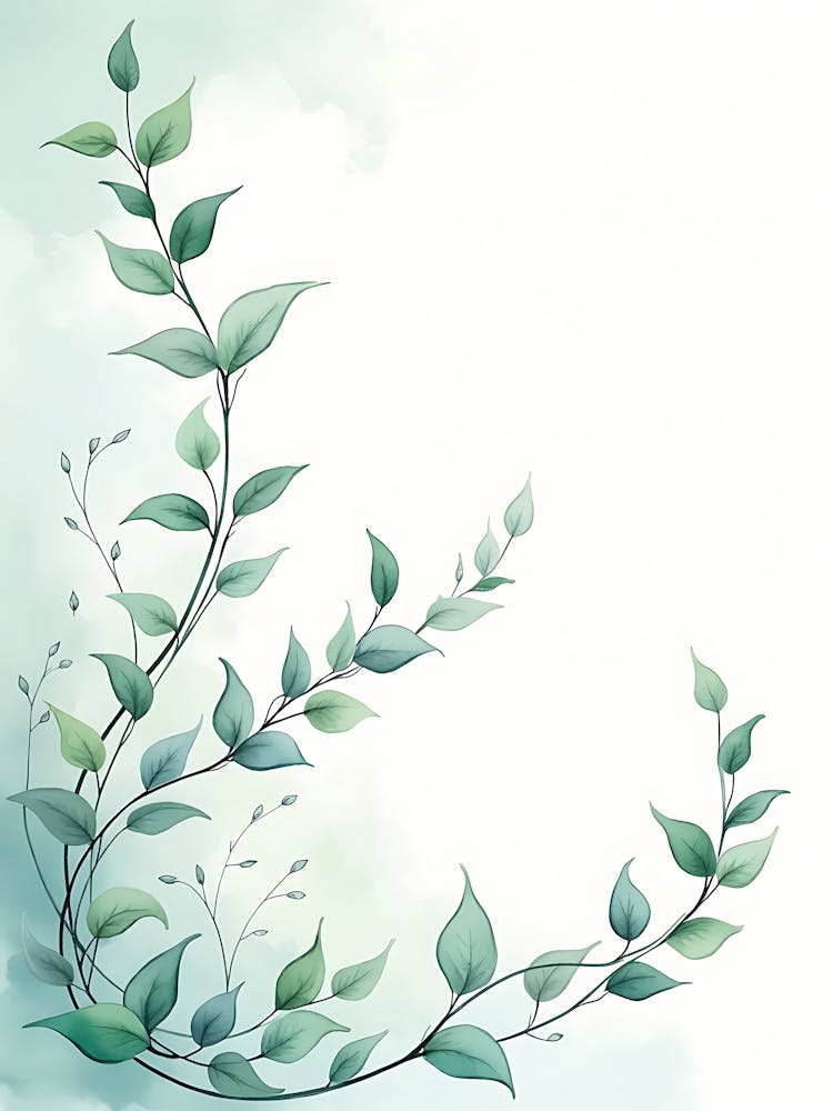 Tranquil Botanical Accent For Wall Styling
